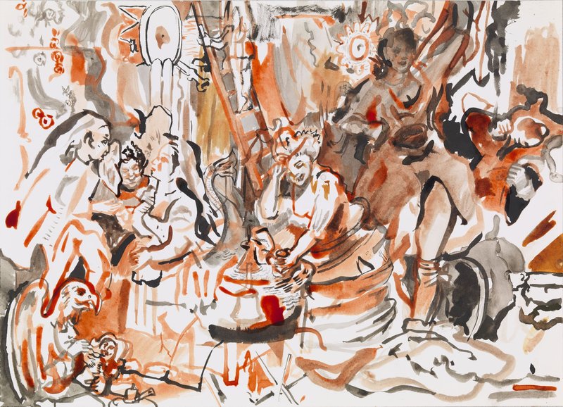 Strolling Actresses 2012 by Cecily Brown