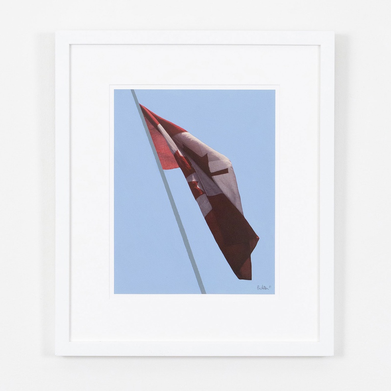 view:70885 - Charles Pachter, Painted Flag: Preparatory #2B - 