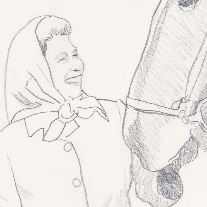 view:70874 - Charles Pachter, Queen with Horse - 