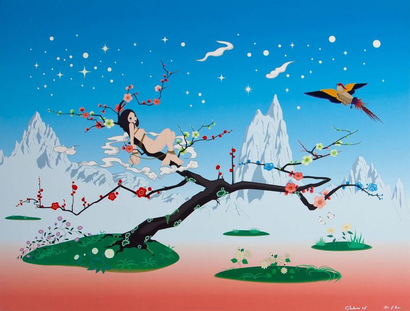 Artwork collaboration between chiho aoshima and takashi murakami