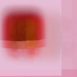 Christine Wilkinson, Pixels Escaping Orange + Pink Edge