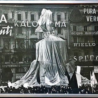 Wrapped Monument to Vittorio Emanuele II, Project for Piazza del Duomo, Milan, Italy art for sale