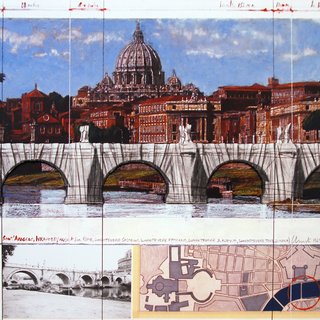 Christo and Jeanne-Claude, Ponte Sant' Angelo wrapped