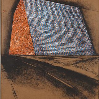Texas Mastaba, Project for 500,000 Stacked Oil Drums, from America: The Third Century art for sale