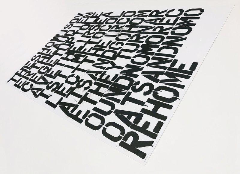 view:54493 - Christopher Wool and Felix Gonzalez-Torres, Untitled (The Show is Over) - 