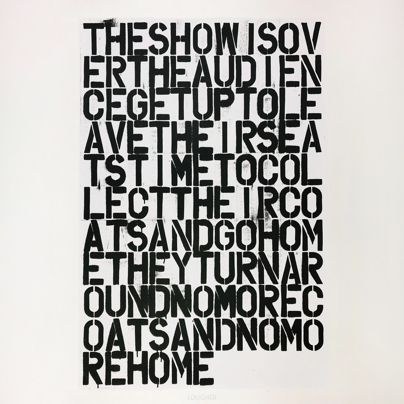 Christopher Wool and Felix Gonzalez-Torres - Untitled-The-Show-Is-Over for  Sale | Artspace