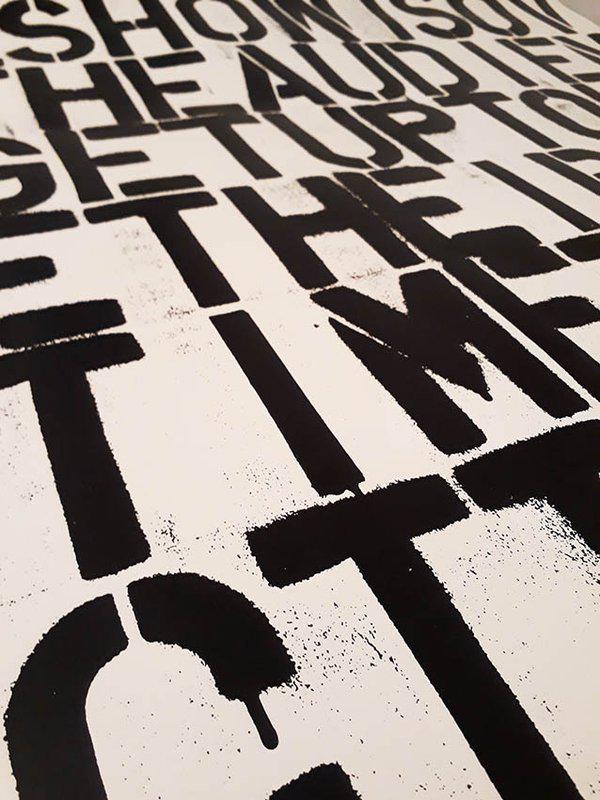 view:40032 - Christopher Wool, Untitled (The Show is Over) - 
