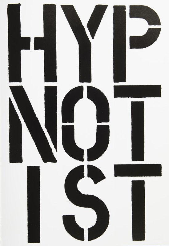 Christopher Wool - Page from Black Book (Hypnotist) (1989)