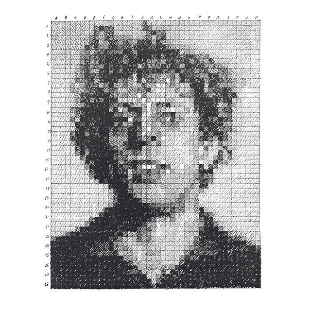 Chuck Close, Phil (from the Rubber Stamp Portfolio)