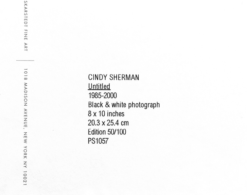 view:79119 - Cindy Sherman, UNTITLED (UNDER THE WORLD TRADE CENTER) - 