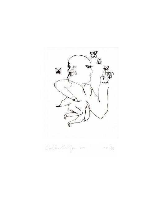 Colin Self - How He Felt in the Presence of Butterflies, Print
