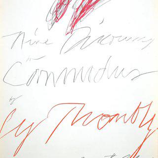 Cy Twombly, Nine Discourses on Commodus by Cy Twombly at Leo Castelli