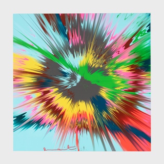 Damien Hirst, H12-6 Beautiful, Skillfully-Worded Archangelic Vapor Painting (unique print from The Beautiful Paintings)