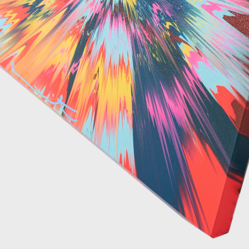 view:81219 - Damien Hirst, H12-7 Beautiful, Too Meagre, Half Alive, Admirably Characteristic Vapor Painting (from The Beautiful Paintings) - 