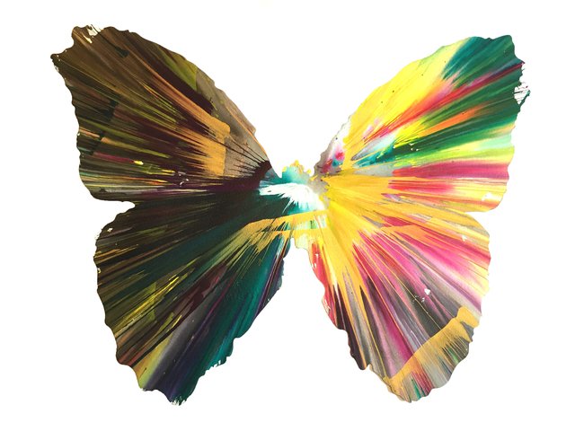 Damien Hirst - Spin Painting (Butterfly)