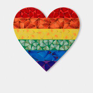 Rainbow Heart art for sale