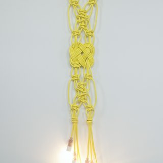 Dana Hemenway, Untitled (extension cords - four yellow)