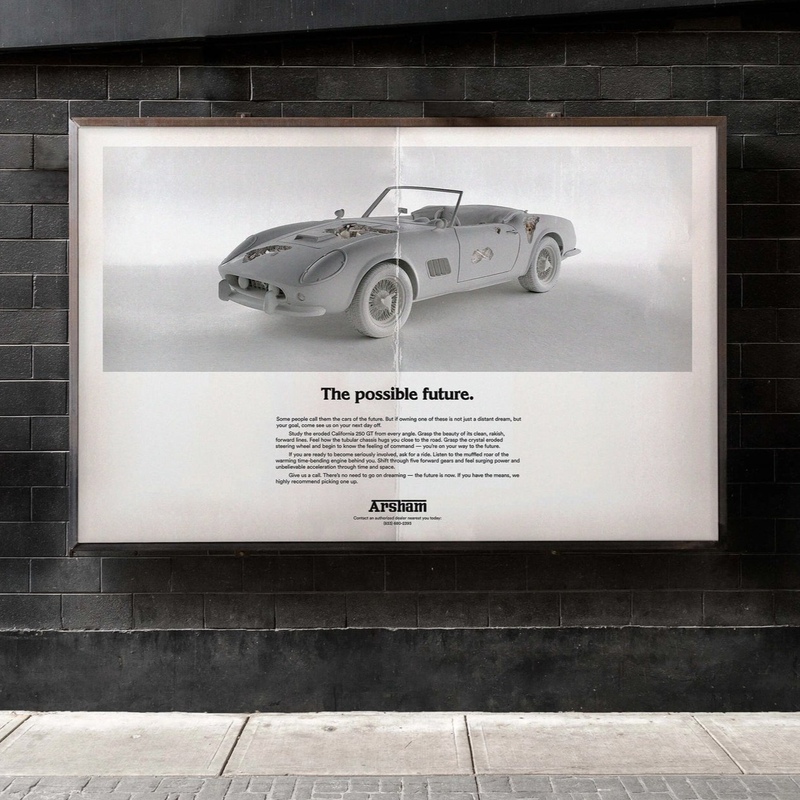 view:70566 - Daniel Arsham, Fictional Advertisement Poster - 250 GT California - 