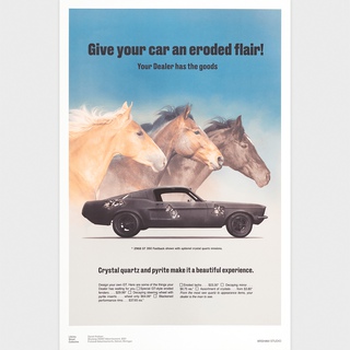 Daniel Arsham, Fictional Advertisement Poster - Mustang 350 GT
