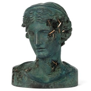 Bronze Eroded Melpomene Figure art for sale