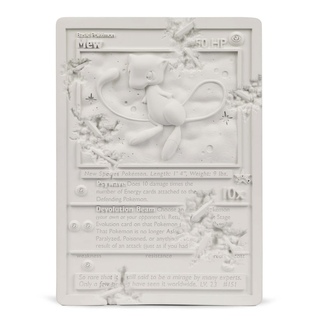 White Crystallised Mew Card art for sale