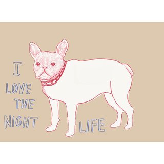 Dave Eggers, Untitled (I Love the Night Life)