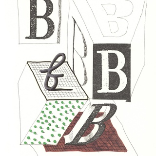 David Hockney, 'B' from 'Hockney's Alphabet'