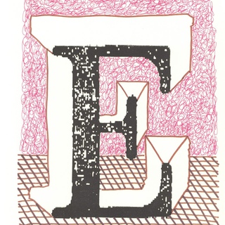 David Hockney, 'E' from 'Hockney's Alphabet'