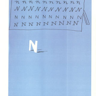 David Hockney, 'N' from 'Hockney's Alphabet'