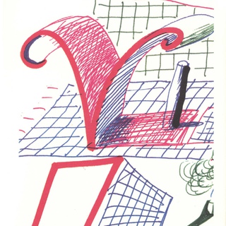 David Hockney, 'V' from 'Hockney's Alphabet'