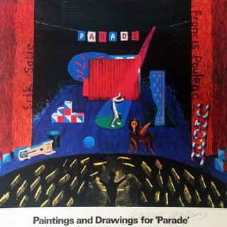 David Hockney, Paintings and Drawings for Parade - Metropolitan Museum (Rare Hand Signed Offset Lithograph)