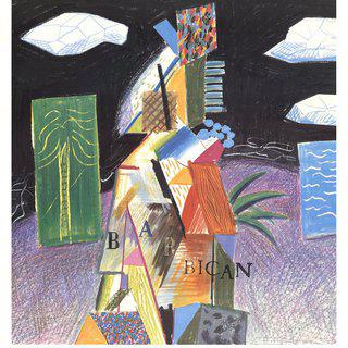 David Hockney, Detail From Cubistic Bar