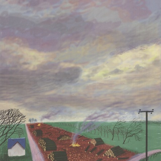 David Hockney, Less Trees Near Warter