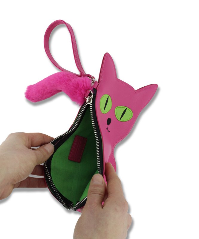 view:20671 - David Shrigley, Embroidered Cat Purse - 