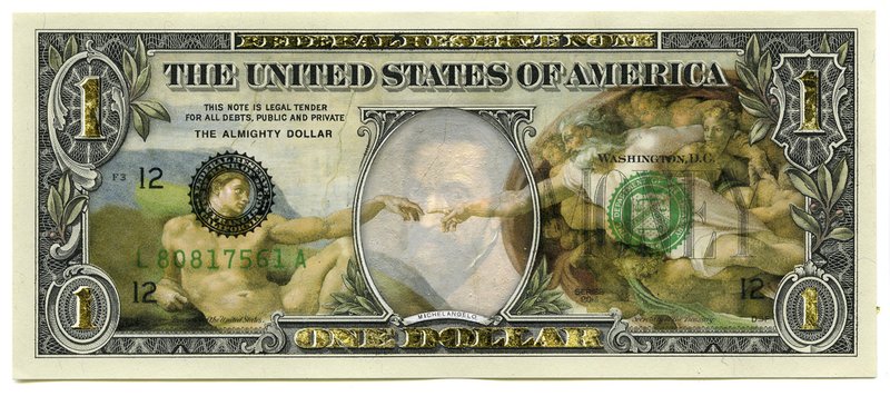 Donald and Era Farnsworth, Art Notes: The Almighty Dollar is available for $300
