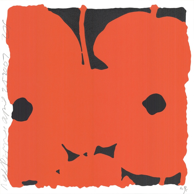Donald Sultan - Red Poppies I, Print