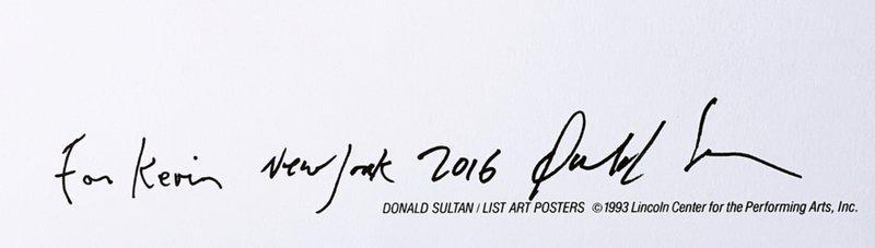view:38720 - Donald Sultan, Serious Fun! at Lincoln Center (Hand Signed) - 