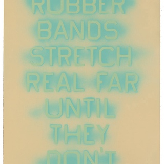 Ed Ruscha, Rubber Bands (St. II)