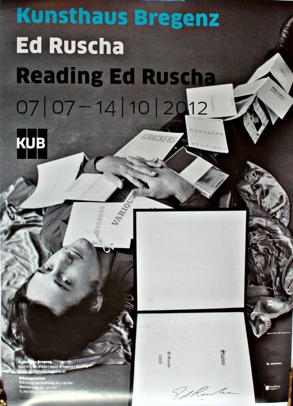 Ed Ruscha - Reading Ed Ruscha (Hand Signed) for Sale | Artspace