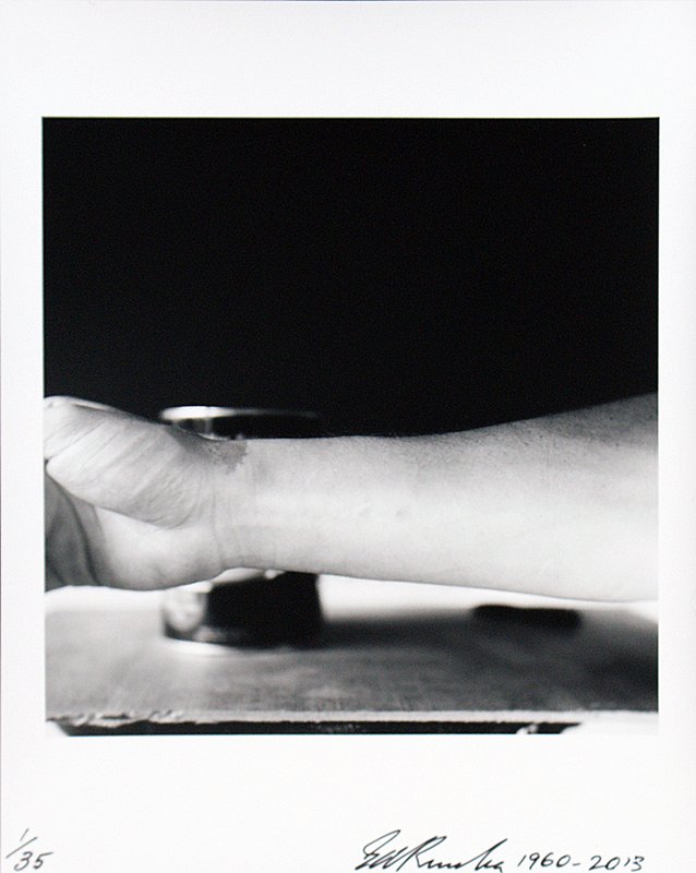 view:1195 - Ed Ruscha, Self-Portrait of My Forearm 1960 and Self-Portrait of My Forearm 2014 - 1960