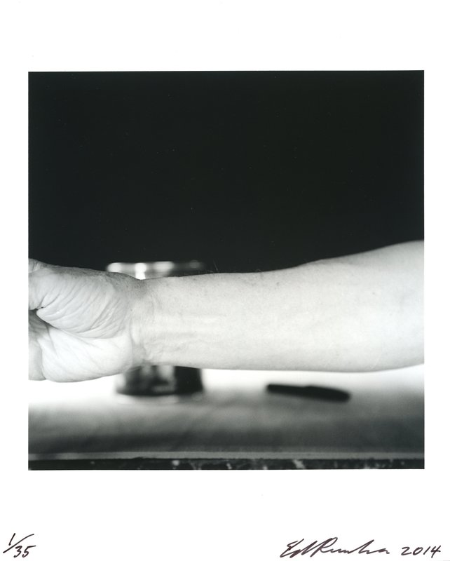 view:1204 - Ed Ruscha, Self-Portrait of My Forearm 1960 and Self-Portrait of My Forearm 2014 - 2014