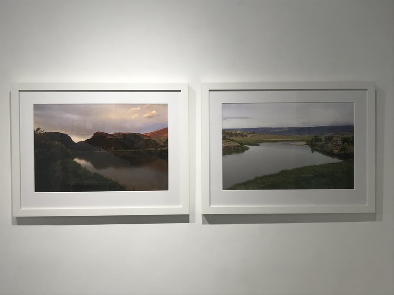 view:29472 - Edie Winograde, diptych from series Sight Seen; "Gates of Lodore, dawn" and "Green River, raft" - 