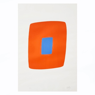 Ellsworth Kelly, Orange with Blue