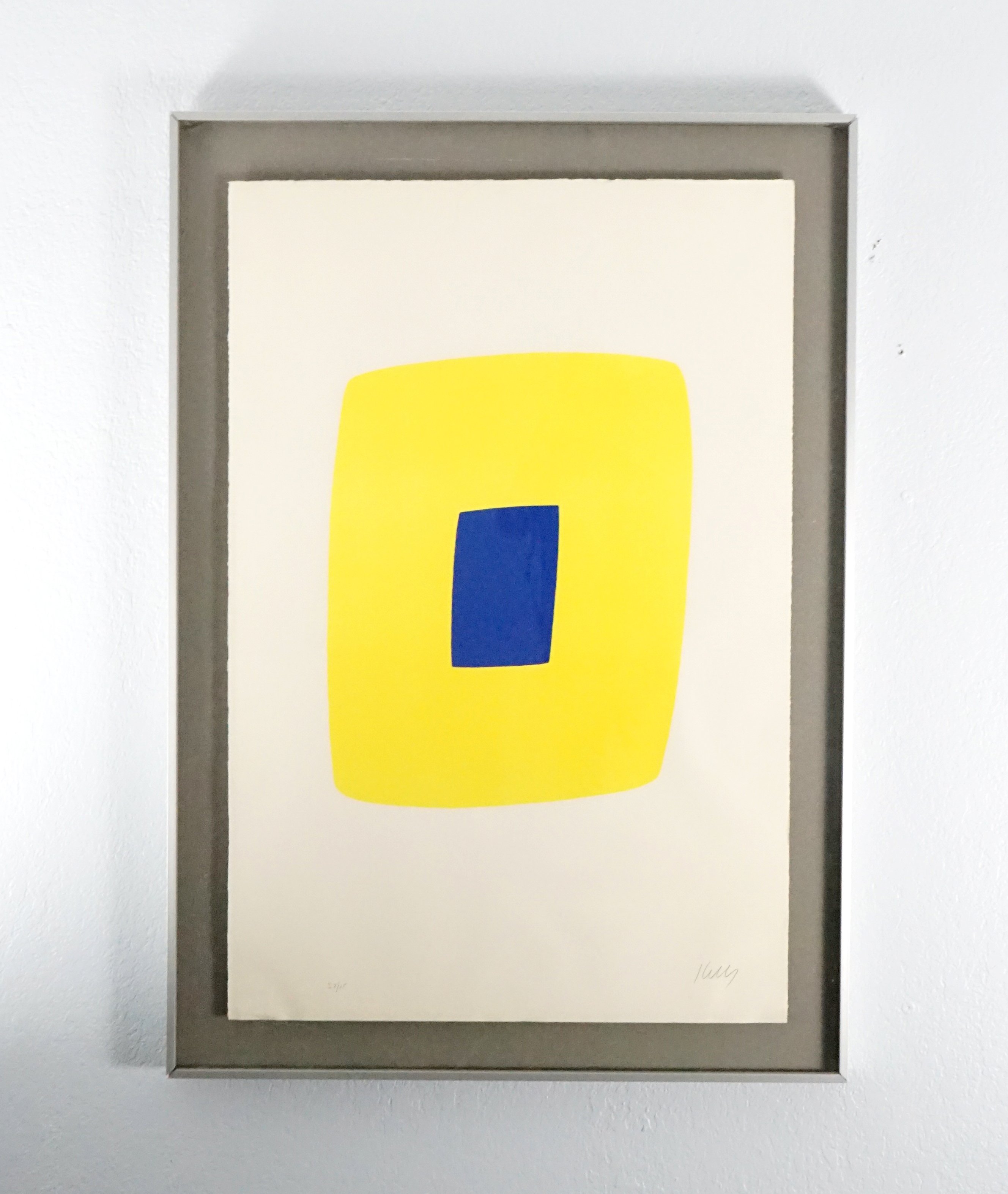 Ellsworth Kelly Yellow with Dark Blue (Jaune avec Bleu