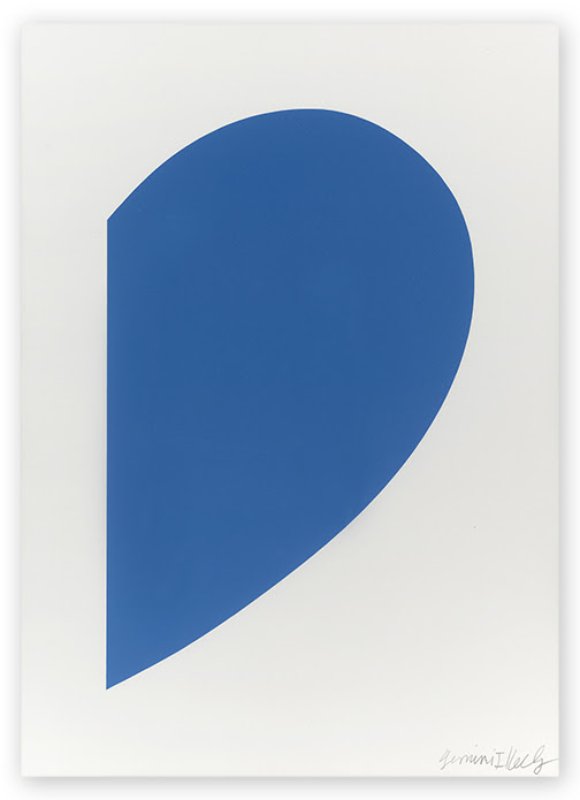 Small Blue Curve, 2012 by Ellsworth Kelly