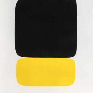 Ellsworth Kelly, Black over Yellow (Noir sur Jaune) from Suite of Twenty-Seven Color Lithograph