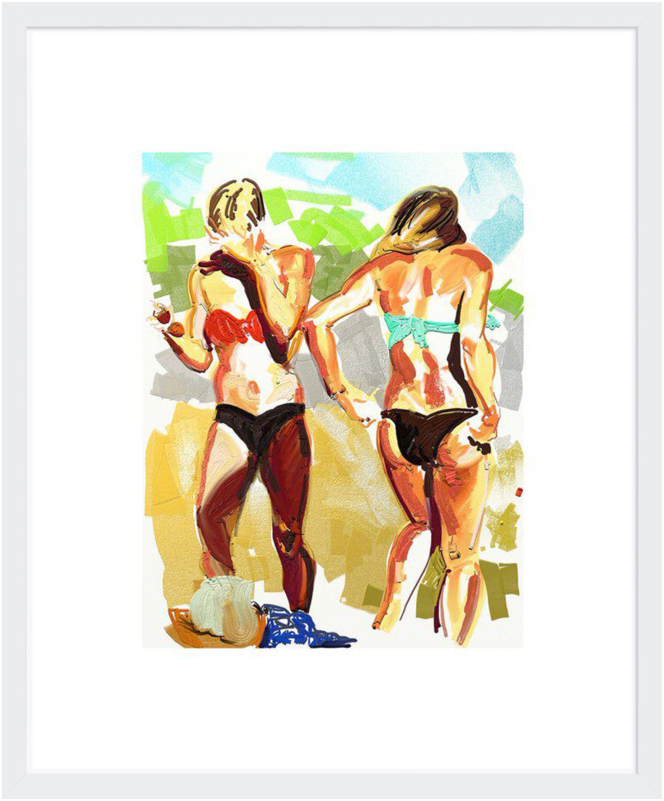 The framed edition of  Eric Fischl, Mix and Match 2020