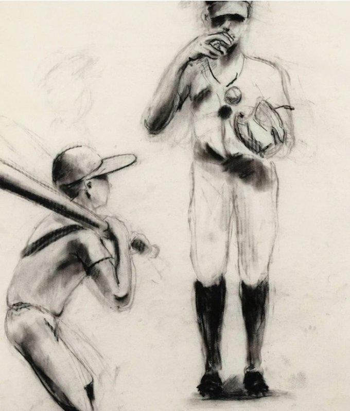 view:41273 - Eric Fischl, (Study for) Boys at Bat - 