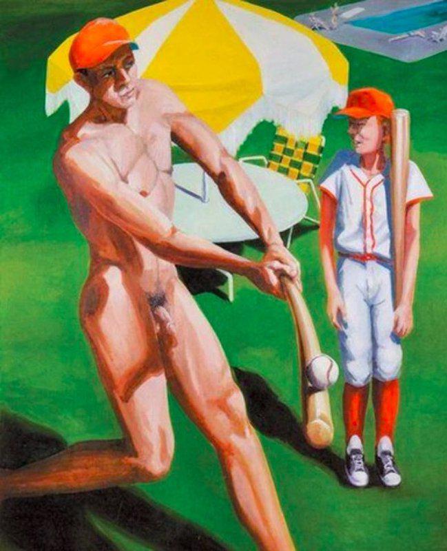 view:41282 - Eric Fischl, (Study for) Boys at Bat - 