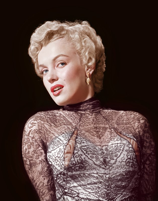 Ernest Bachrach Marilyn Monroe Rare Colorized Closeup For Sale